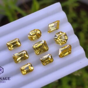 natural orange zircon collection