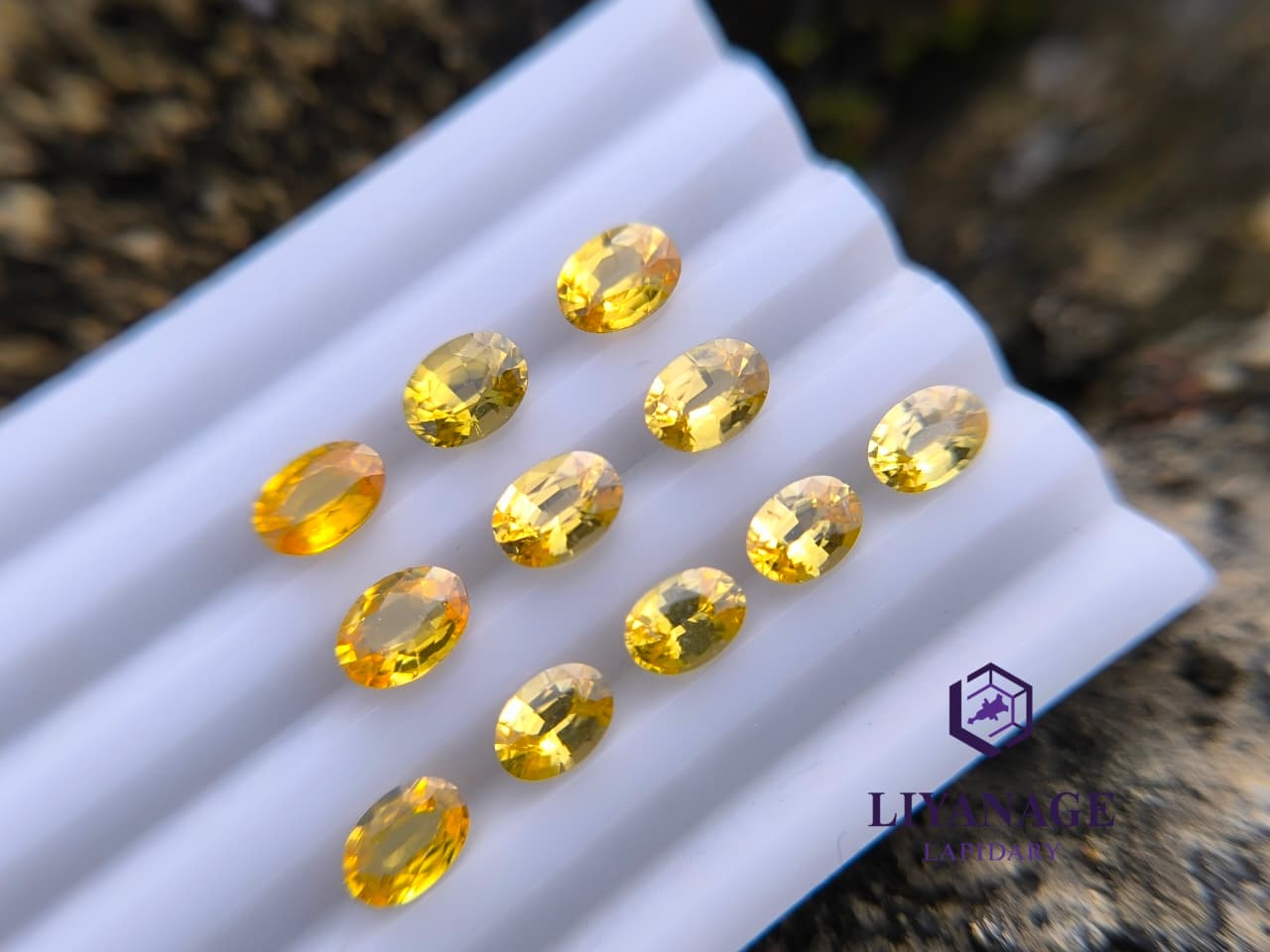 natural orange zircon