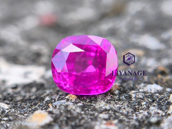 Unheated hot pink sapphire