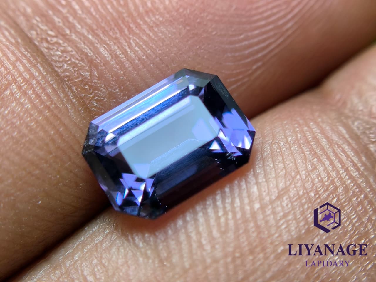 Ceylon Natural Octagon Purple Spinel