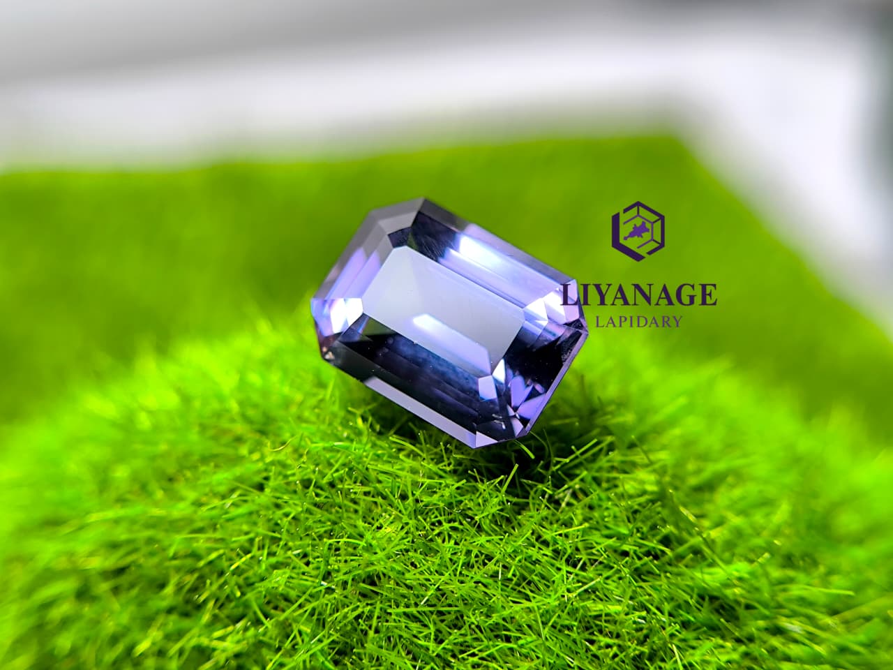 Ceylon Natural Octagon Purple Spinel