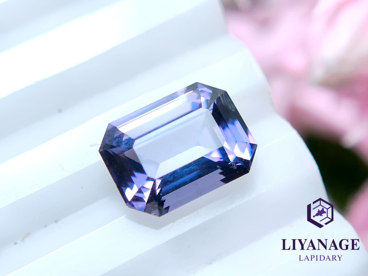 Ceylon Natural Octagon Purple Spinel