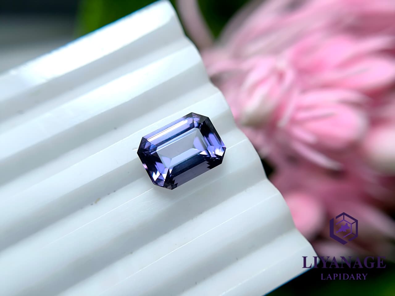 Ceylon Natural Octagon Purple Spinel