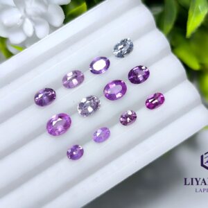 Ceylon Natural Pink & Purple Sapphire Collection