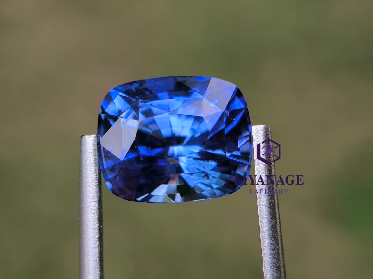 Natural Blue Sapphire 3.32 ct – Cushion Step Cut from Endana Sri Lanka