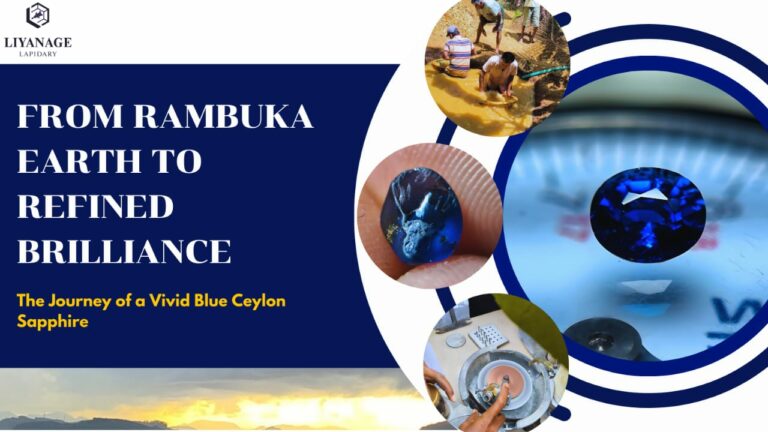 From Rambuka Earth to Refined Brilliance: The Journey of a Vivid Blue Ceylon Sapphire