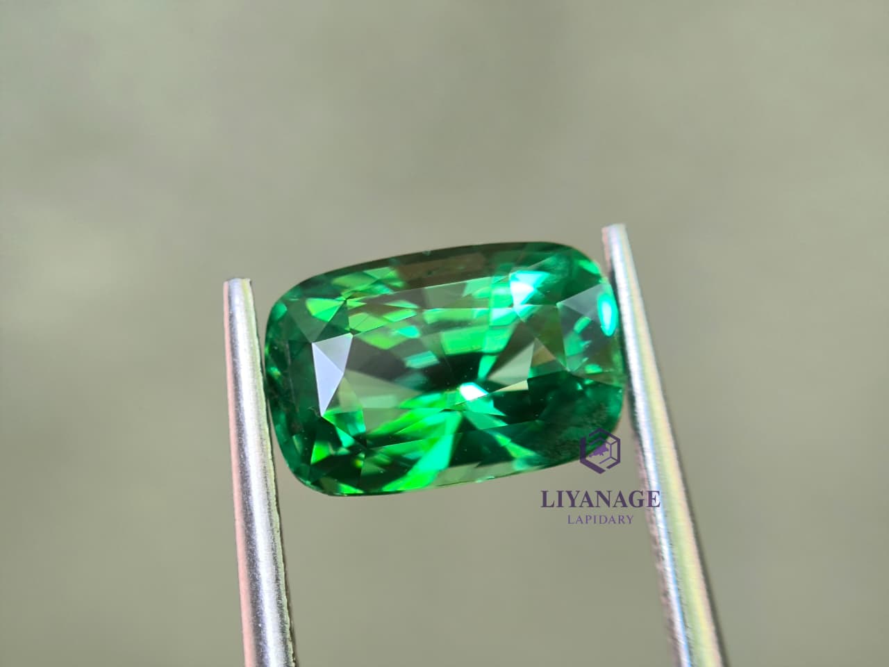 2.00 ct Natural Tsavorite Garnet Cushion Cut from Tanzania