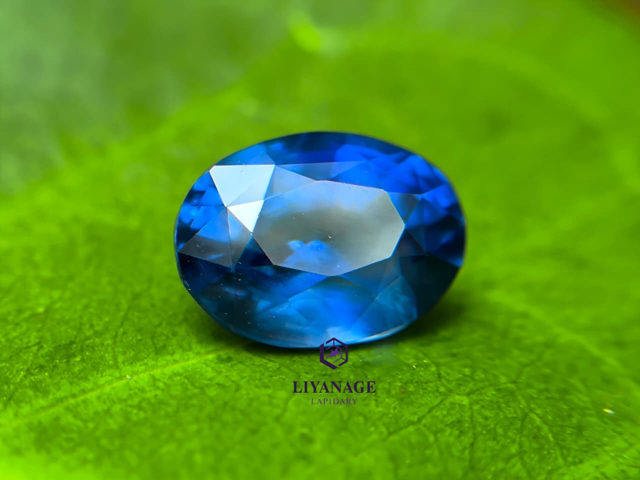 3.58 ct Natural Unheated Ceylon Blue Sapphire Oval Step Cut