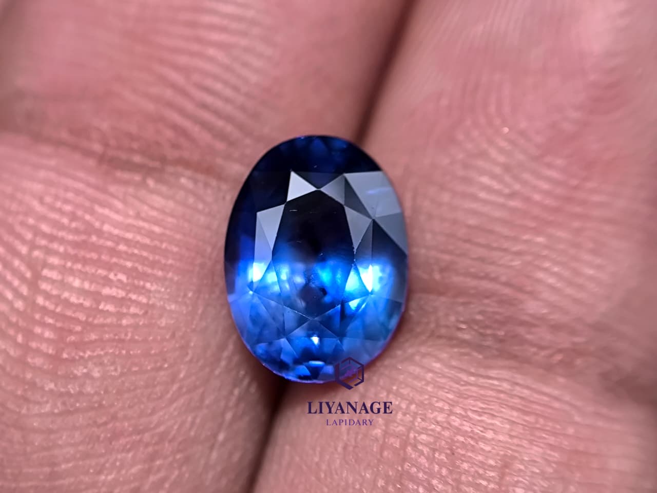 3.58 ct Natural Unheated Ceylon Blue Sapphire Oval Step Cut - Image 9