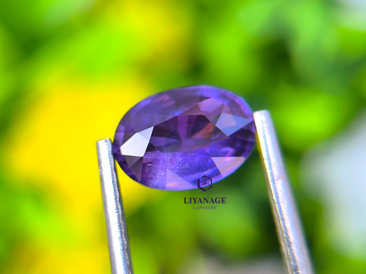 2.07 ct Natural Unheated Ceylon Purple Sapphire Oval Step Cut from Karawita, Sri Lanka - Image 2