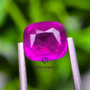 2.60 ct Natural Ceylon Hot Pink Sapphire Cushion Cut