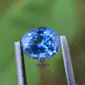 0.77 ct Natural Unheated Ceylon Blue Sapphire Oval Step Cut from Ratnapura, Sri Lanka