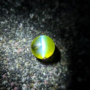 1.44 ct Certified Natural Chrysoberyl Cat’s Eye Round Cabochon
