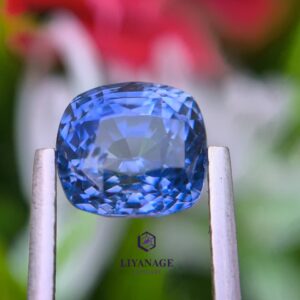 2.58 ct Heated Ceylon Blue Sapphire Cushion Step Cut from Ratnapura, Sri Lanka