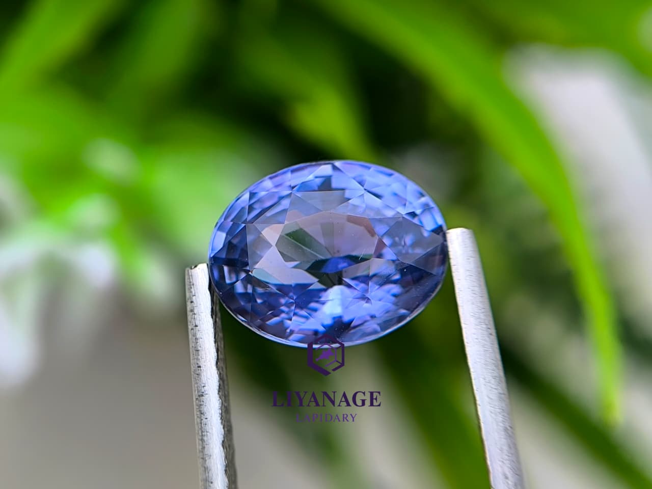 3.16 ct Natural Unheated Ceylon Violetish Blue Sapphire Oval Step Cut from Ratnapura, Sri Lanka - Image 7