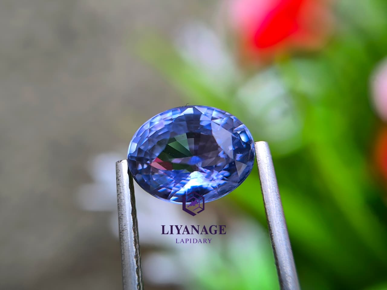 3.16 ct Natural Unheated Ceylon Violetish Blue Sapphire Oval Step Cut from Ratnapura, Sri Lanka - Image 8