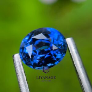 1.18 ct Standard Heated Ceylon Blue Sapphire Oval Step Cut