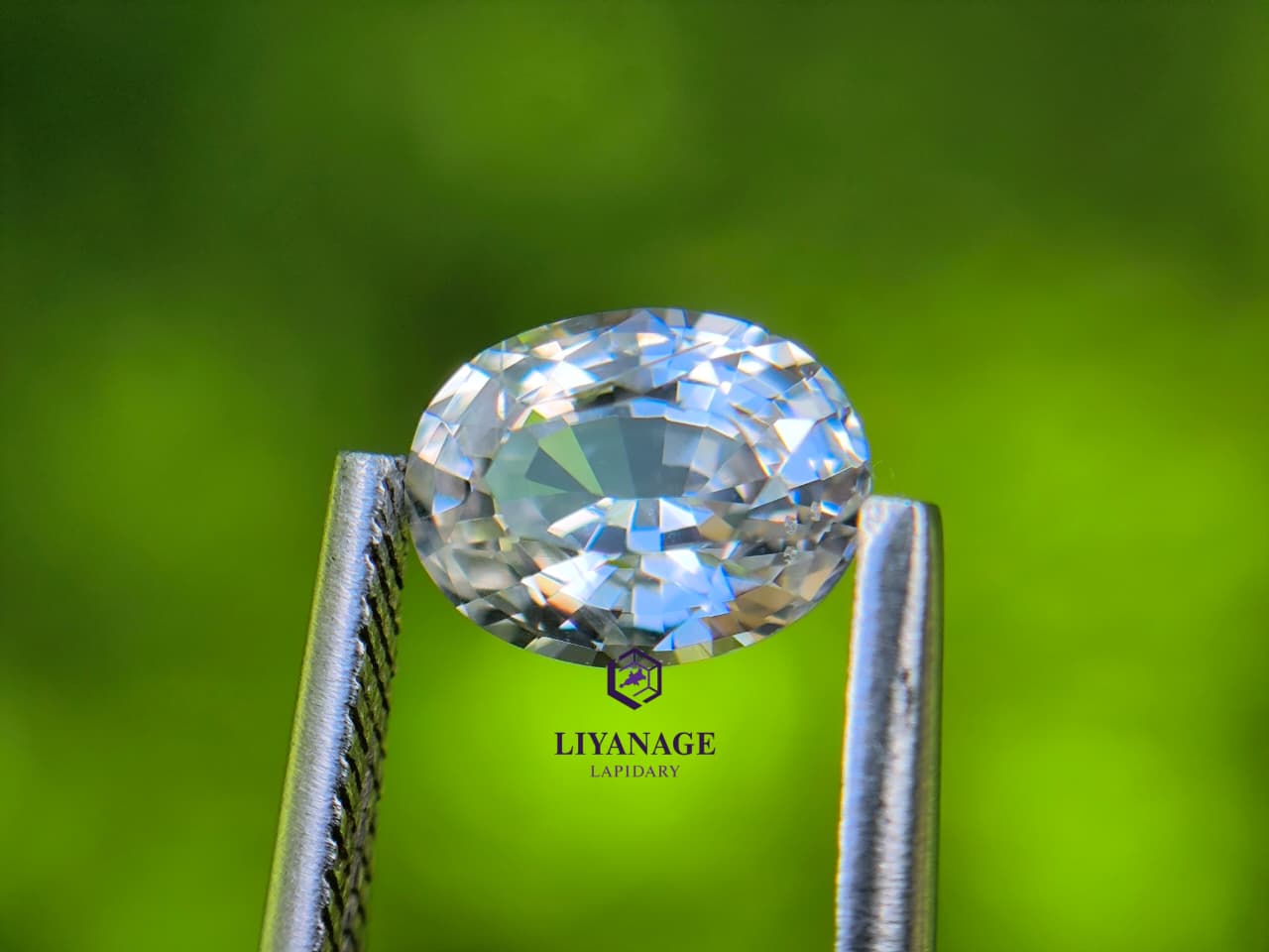 1.14 ct Natural Ceylon White Sapphire - liyanage lapidary