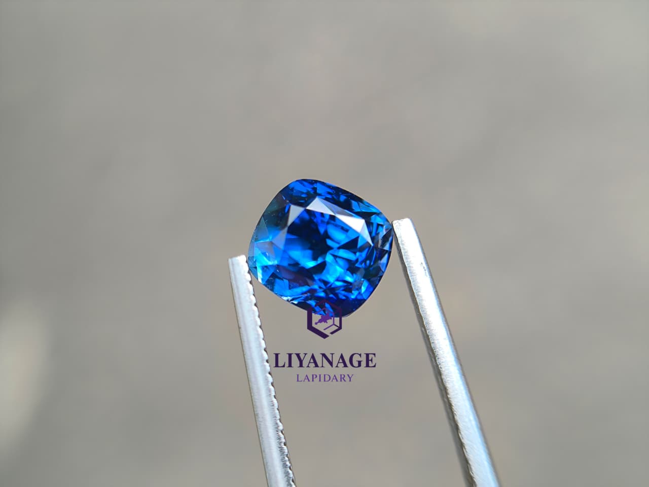 2.67 ct Standard Heated Ceylon Blue Sapphire Cushion Step Mixed Cut - Image 11