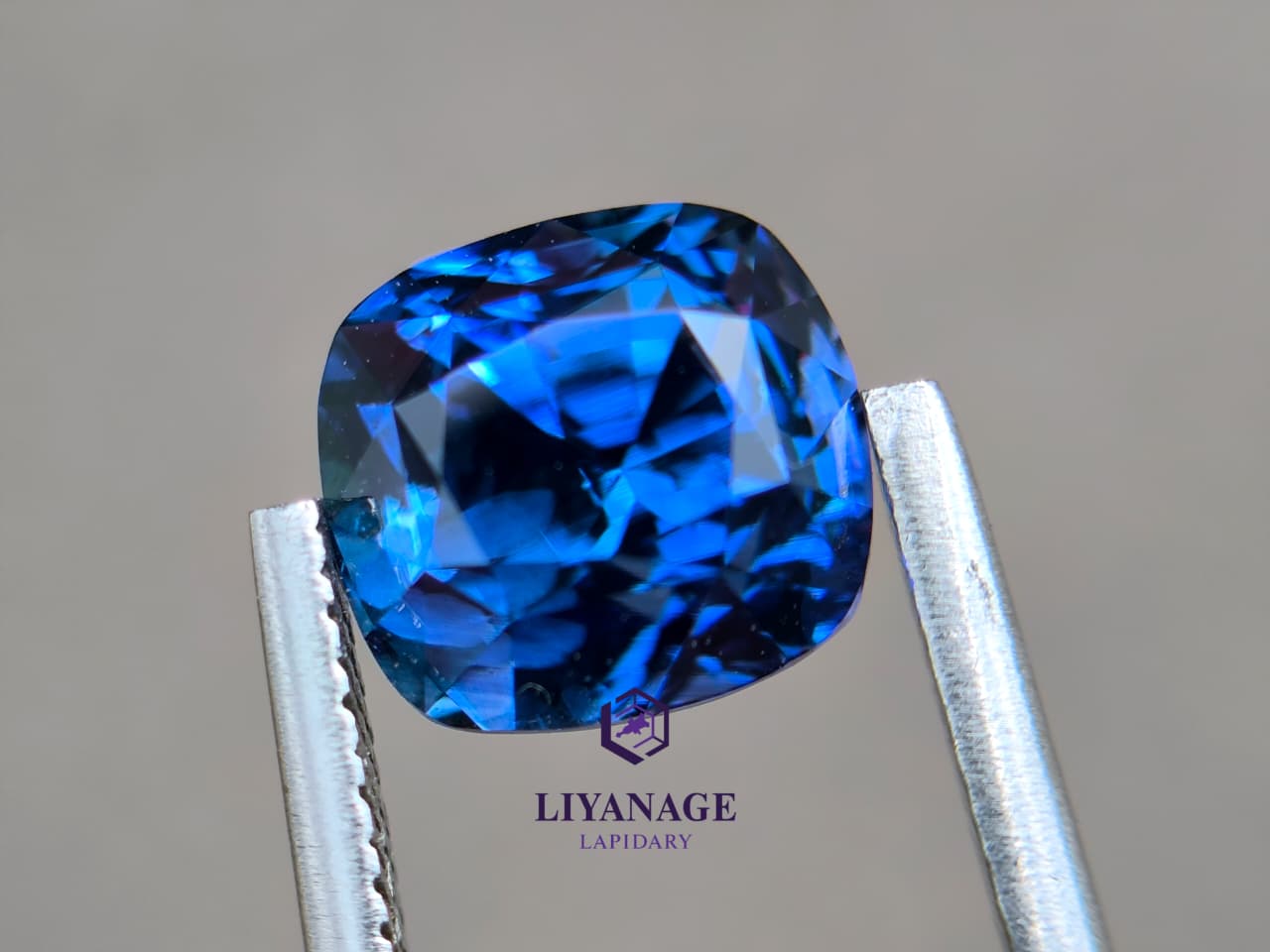 2.67 ct Standard Heated Ceylon Blue Sapphire Cushion Step Mixed Cut
