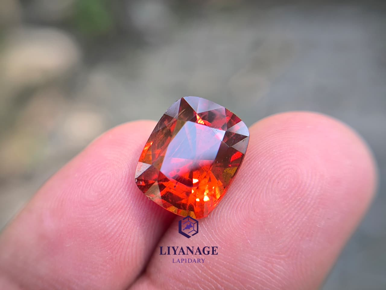 DG00803 | 8.52 ct Unheated Namibian Spessartite Garnet Cushion Cut - Image 3