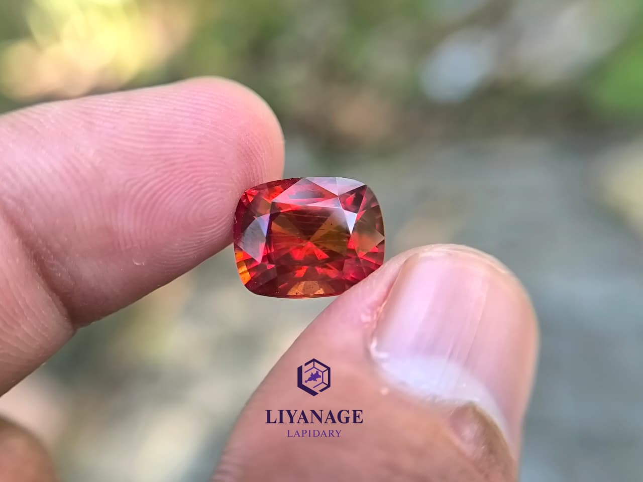 DG00803 | 8.52 ct Unheated Namibian Spessartite Garnet Cushion Cut - Image 8