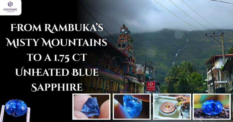 From Rambuka Misty Mountain Gem Hunting to a Unheated Blue Sapphire